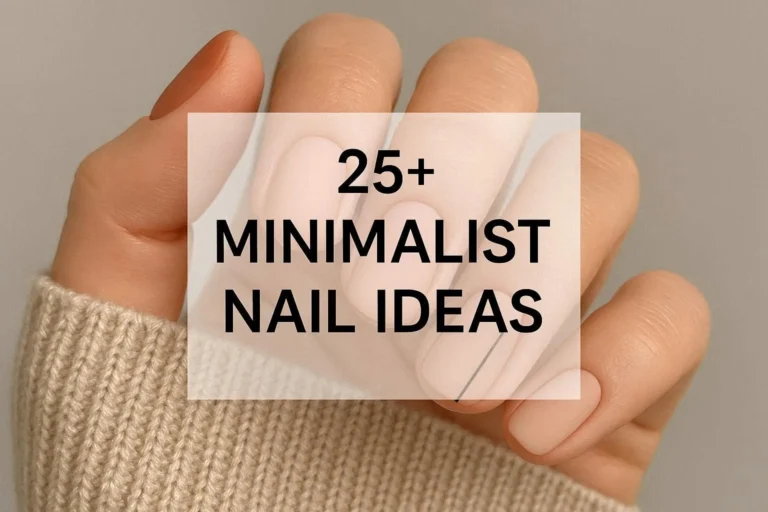 Minimalist nail ideas featuring soft nude tones and clean lines