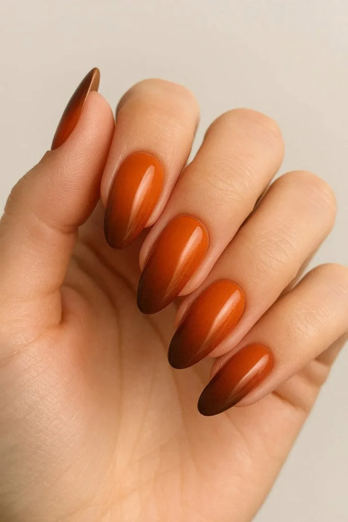  Rust ombre nail ideas for autumn fall season