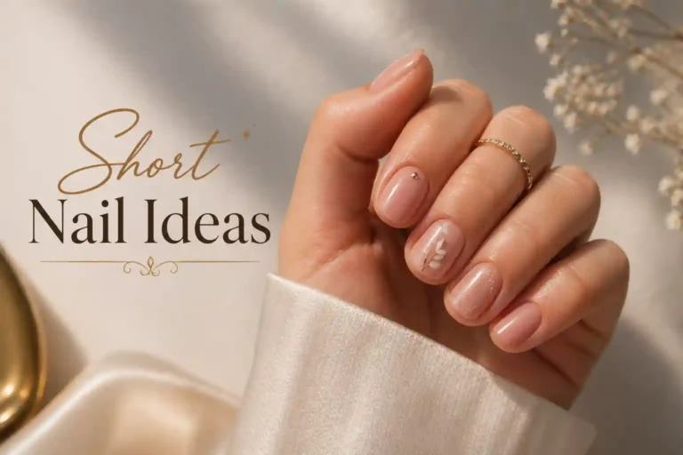 Elegant short nail ideas with minimal chic design