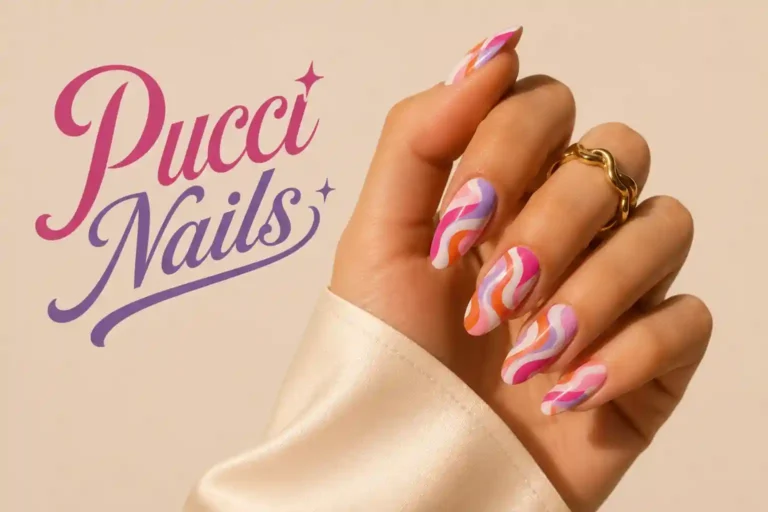 25 colorful pucci nail swirl designs inspired by retro fashion