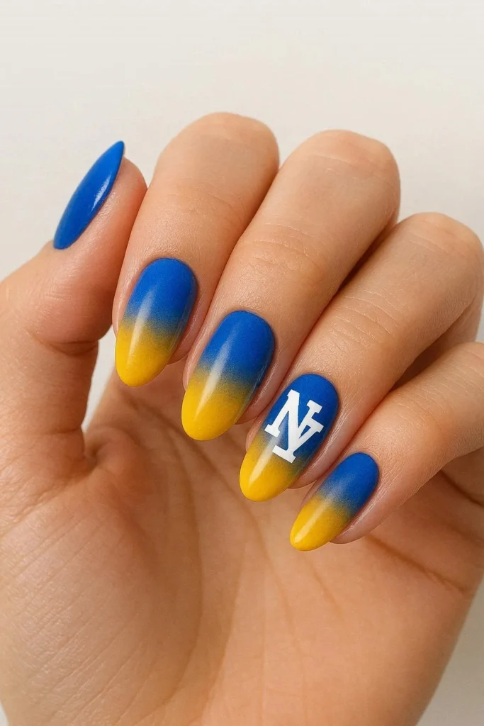 School color graduation nail designs inspired by university colors