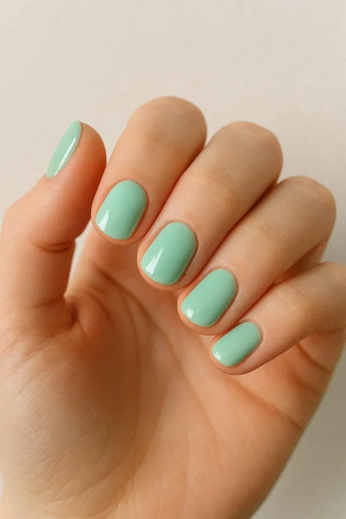 Short pastel may nails seasonal spring nail designs