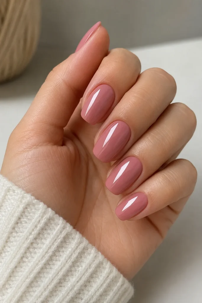 High shine gel nails glassy long lasting manicure