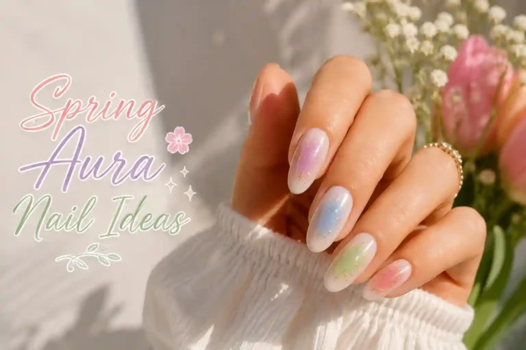 20 dreamy spring aura nail ideas in soft pastel shades