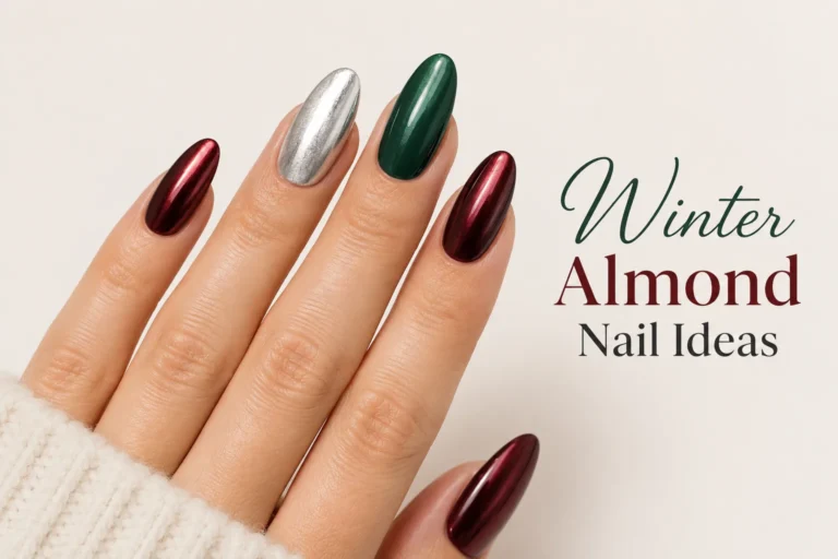 12 chic winter almond nail ideas for a seasonal manicure