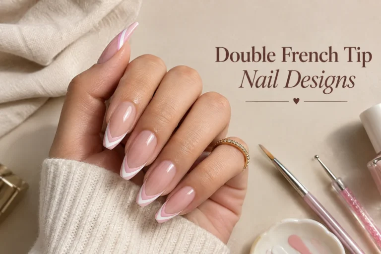 10 stylish double French tip nail designs