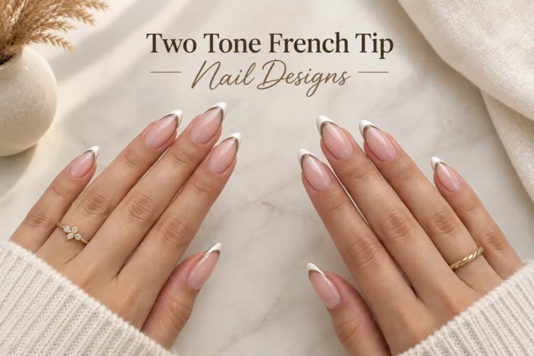 10 modern two tone French tip nail designs